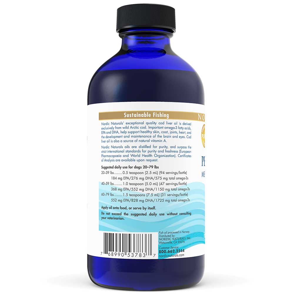 Pet Cod Liver Oil Supplement - Unflavored • 8 Oz.