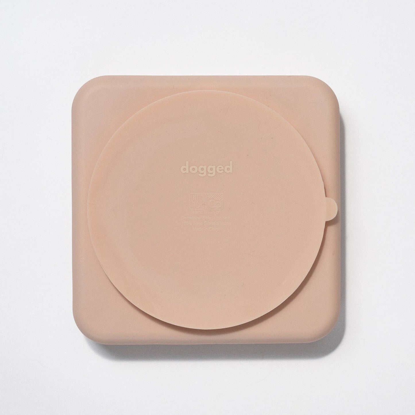 Dogged - chevron slow feeder bowl - rose water: Rose water