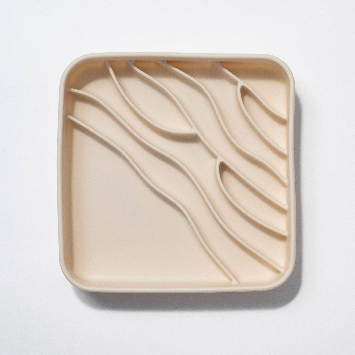 Dogged - beach slow feeder bowl - buttercream: Buttercream