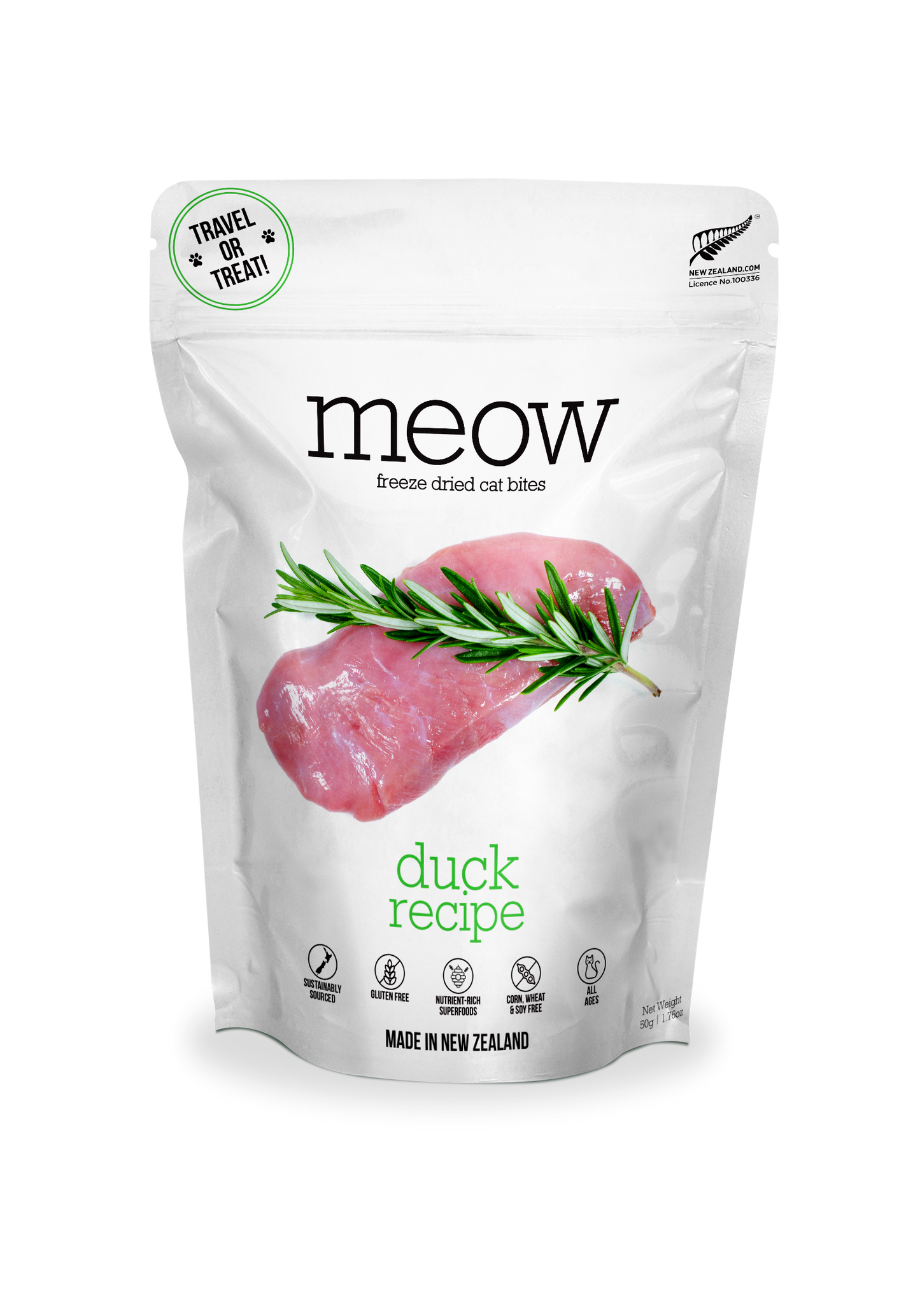 Meow Duck Freeze Dried Cat Food 1.76oz