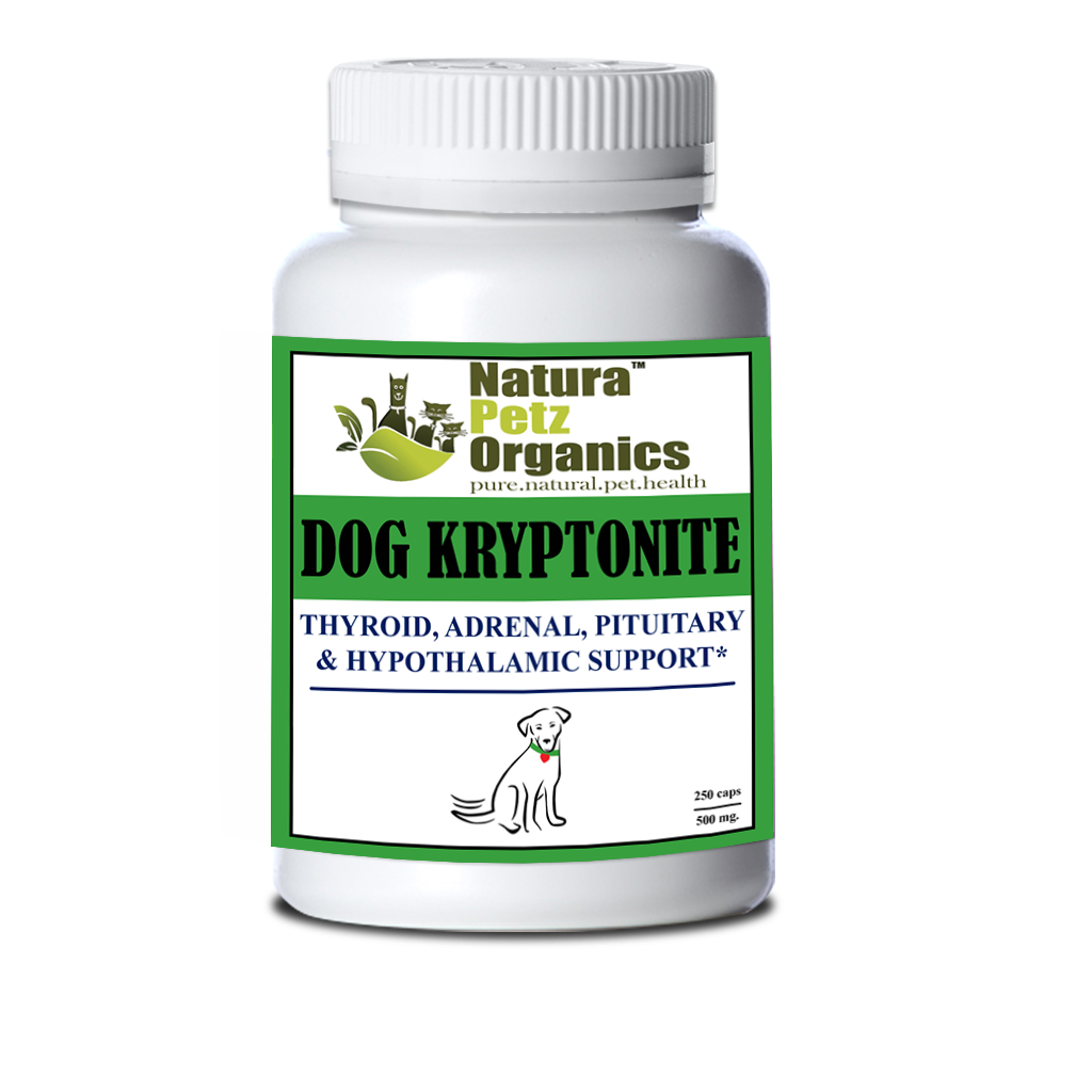 Dog and Cat Kryptonite Adrenal, Thyroid, Pituitary & Hypothalamic Support*: Dog Kryptonite Adult & Senior 90 Caps / 500 Mg No Flavoring