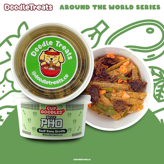 Beef Pho Doodles (Cup Noodles for Dogs and Cats)