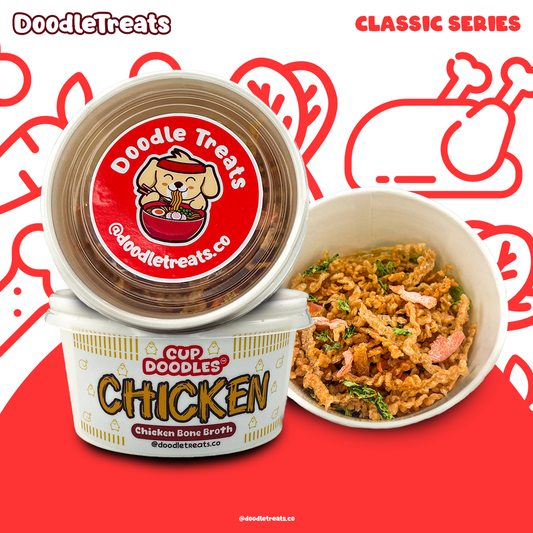 Chicken Doodles (Cup Noodles for Dogs and Cats)