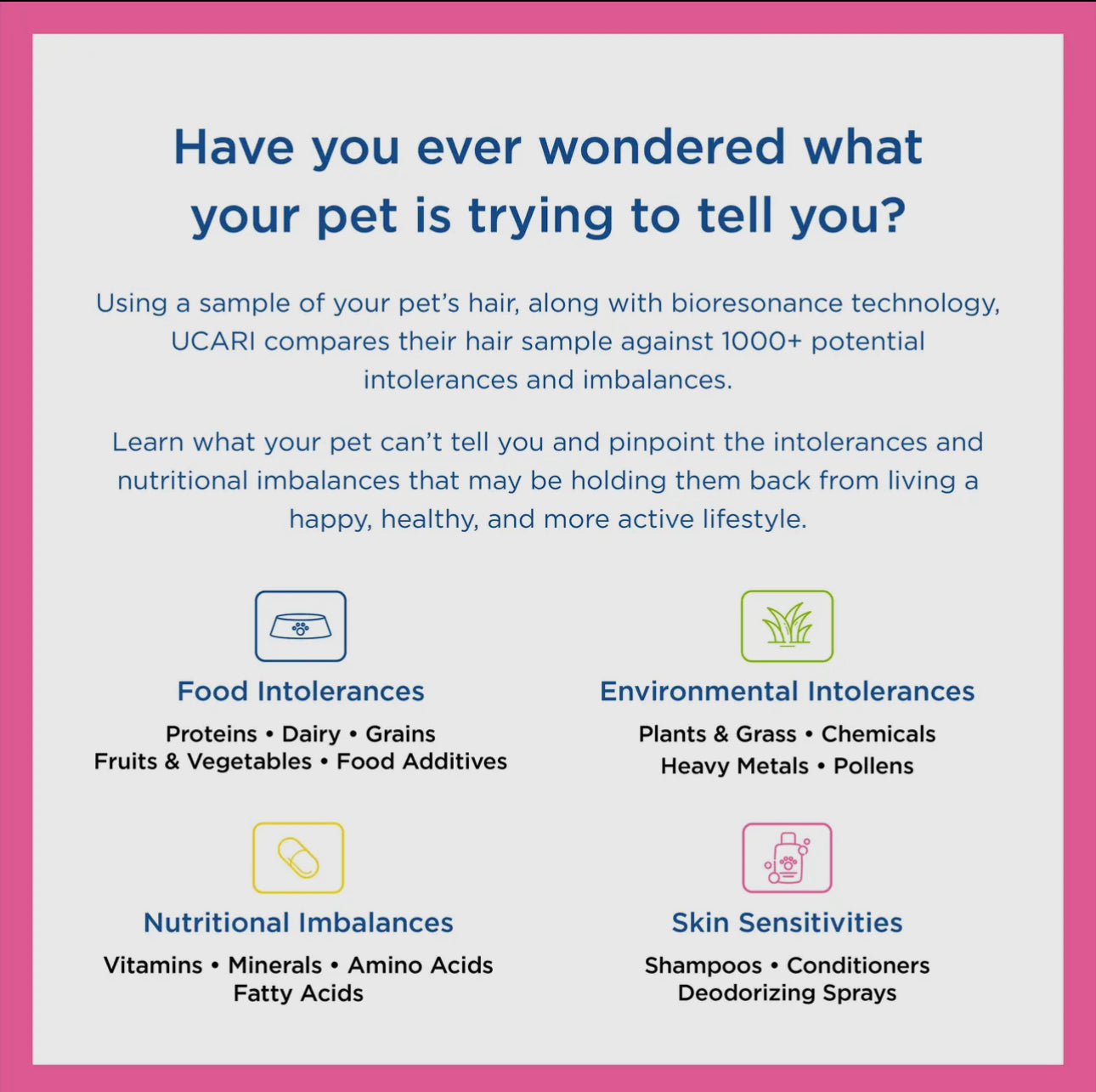 Ucari At-Home Pet Intolerance Test Kit