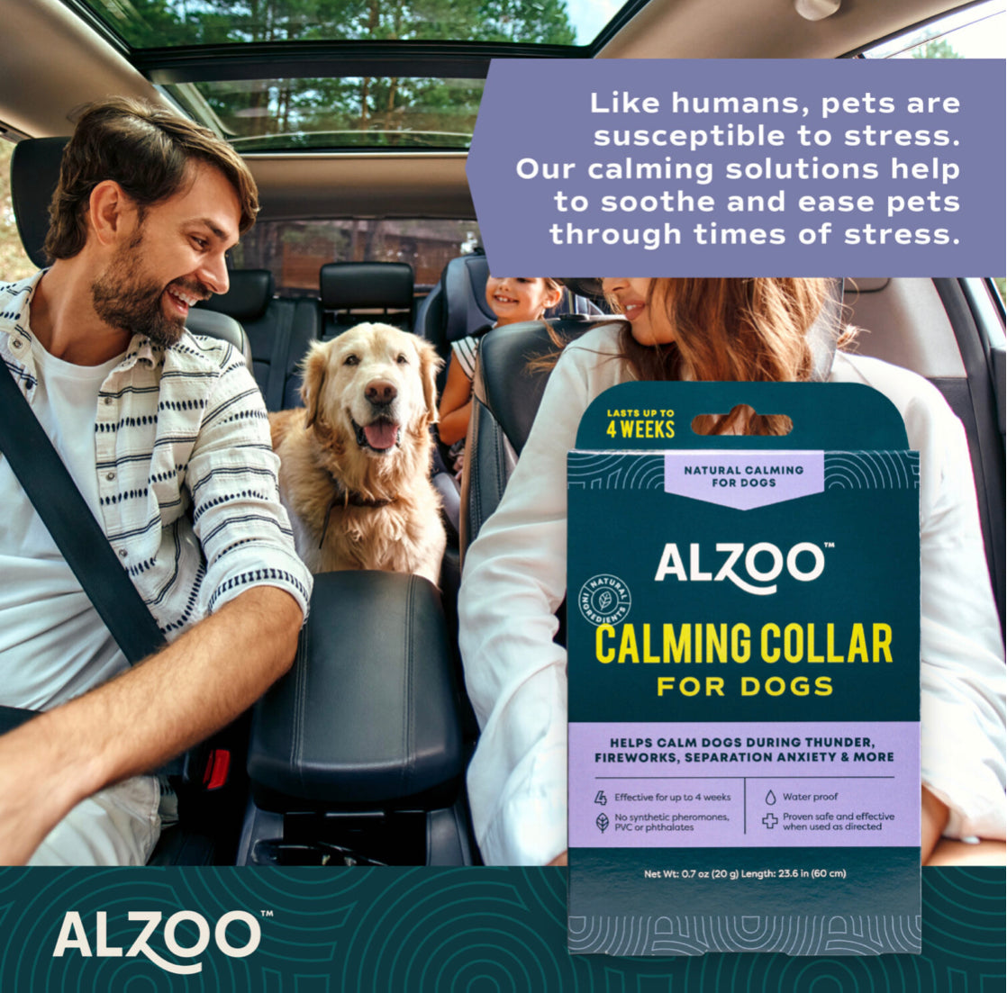 ALZOO™ Plant-Based Calming Collar for Dogs