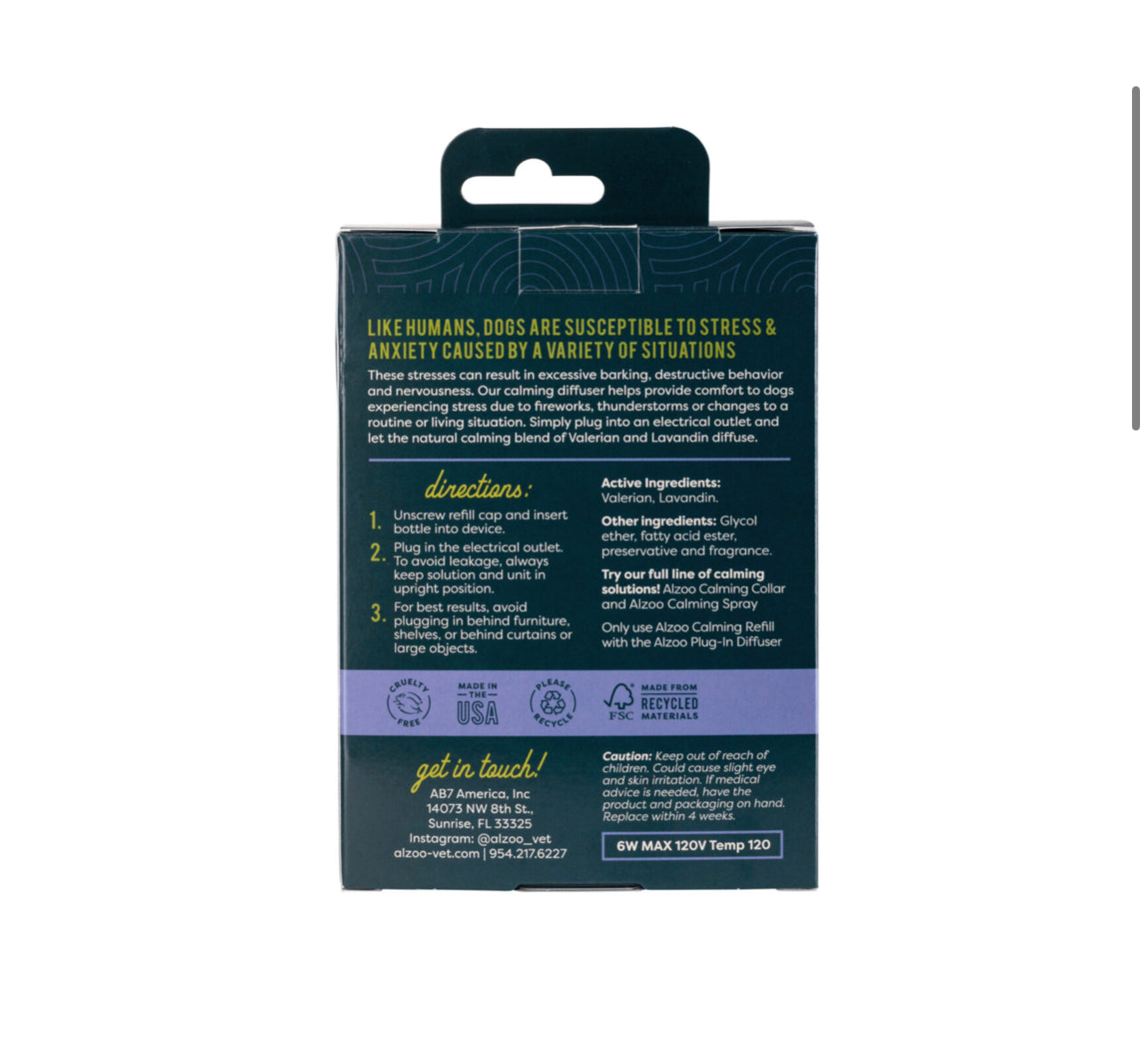 ALZOO™ Plant-Base Calming Diffuser Plug-in Kit for Dog