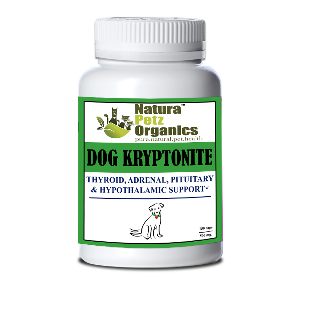 Dog and Cat Kryptonite Adrenal, Thyroid, Pituitary & Hypothalamic Support*: Dog Kryptonite Adult & Senior 90 Caps / 500 Mg No Flavoring