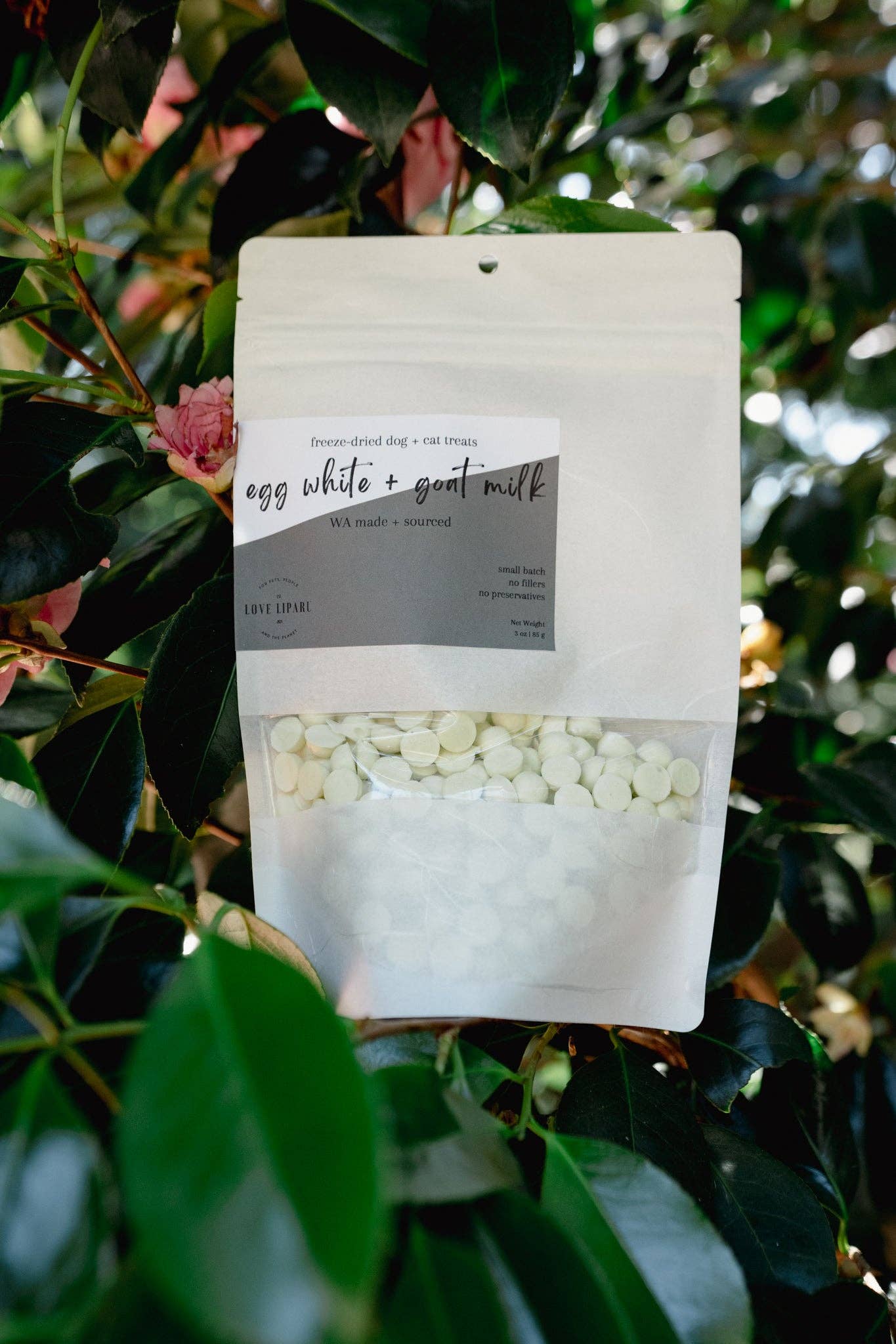 EGG WHITE AND GOAT MILK | Freeze-Dried Dog + Cat Treat: 1 oz