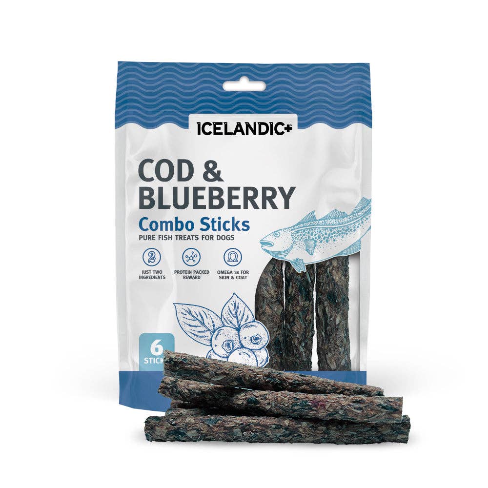 Icelandic+ Cod & Blueberry Combo Sticks Dog Treats
