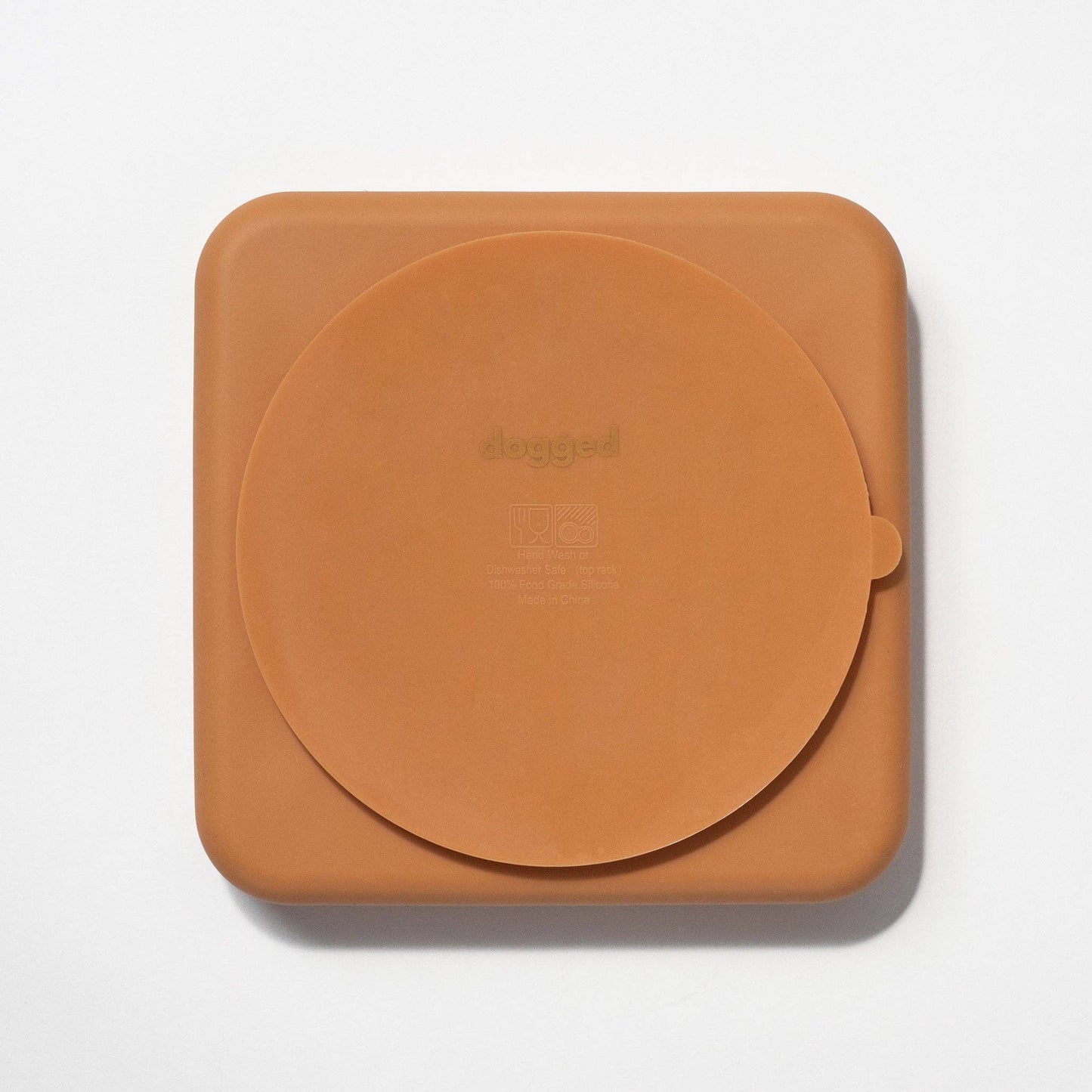 Dogged - chevron slow feeder bowl - nutmeg: Nutmeg