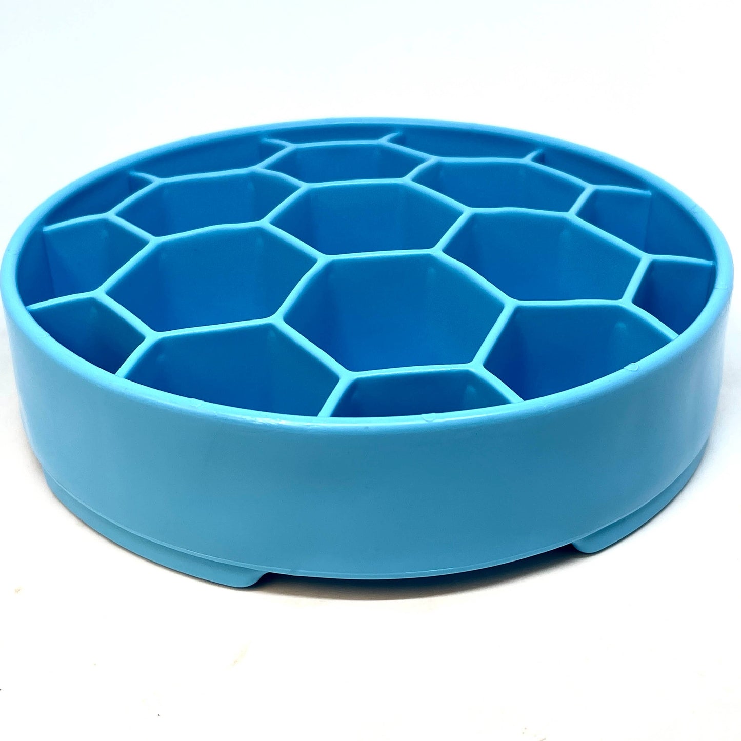 Honeycomb Design eBowl Enrichment Slow Feeder Bowl for Dogs: Yellow