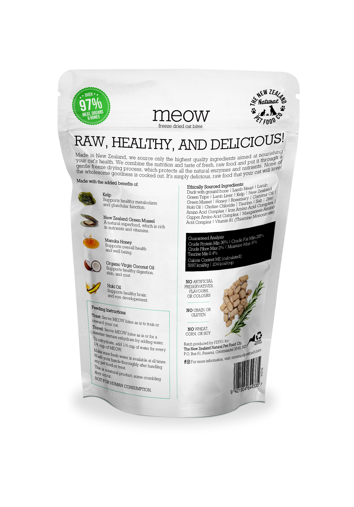 Meow Duck Freeze Dried Cat Food 1.76oz