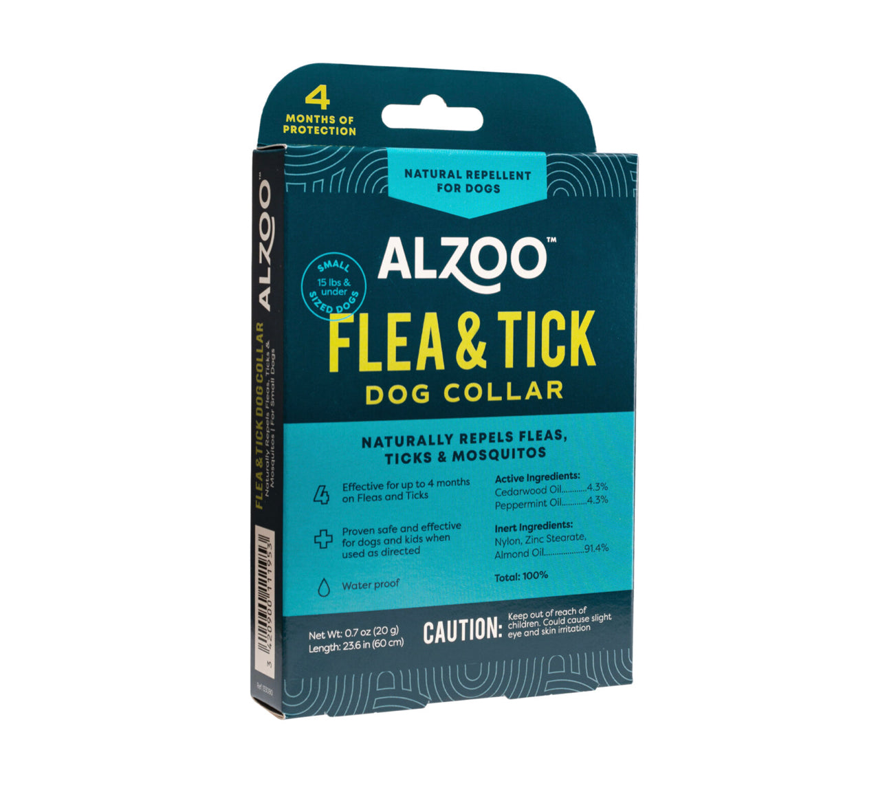 ALZOO™ Plant-Based Repellent Diffusing Dog Collar Small