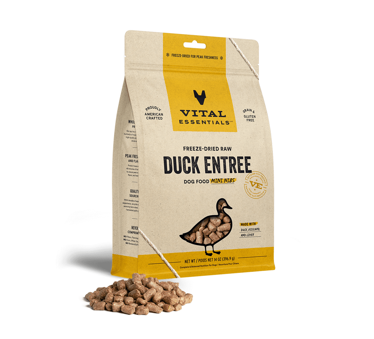 Vital Essentials Duck Bites FD Dog Treats 2 oz