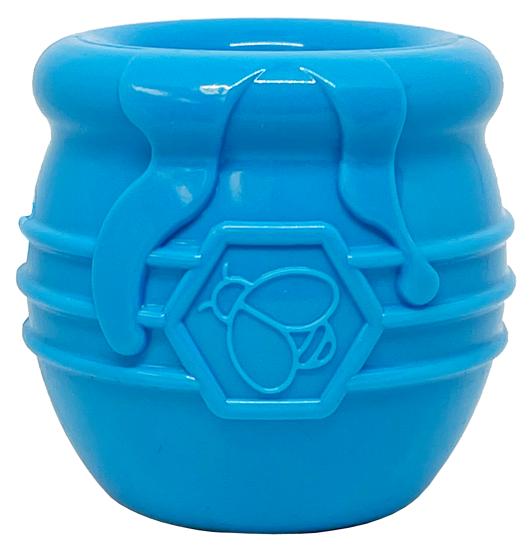 Large PUP-X Honey Pot Treat Dispenser: Blue