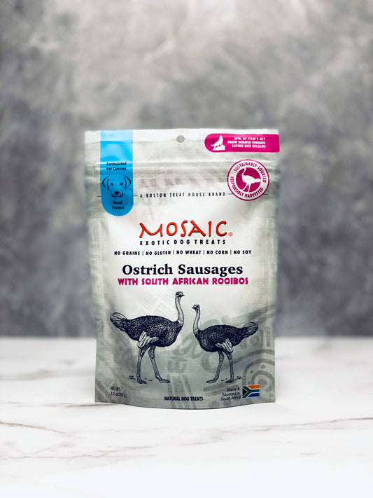 South African Ostrich Sausages Infused with Rooibos, 3 oz