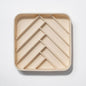 Dogged - chevron slow feeder bowl - buttercream: Buttercream