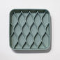 Dogged - argyle slow feeder bowl - seafoam: Seafoam