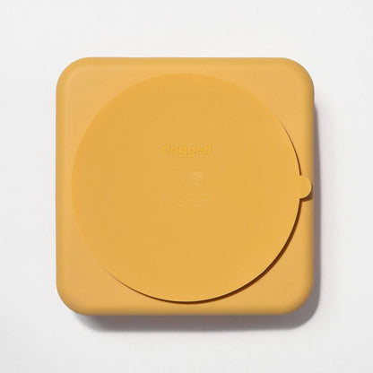 Dogged - argyle slow feeder bowl - marigold (limited edition): Marigold