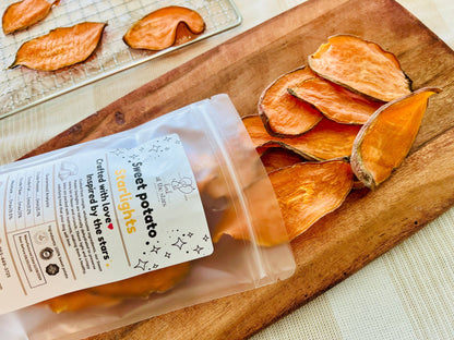 Sweet potato starlights | Sweet potato chews dog treats | 100% sweet potato dehydrated: 2oz