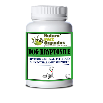 Dog and Cat Kryptonite Adrenal, Thyroid, Pituitary & Hypothalamic Support*: Dog Kryptonite Adult & Senior 90 Caps / 500 Mg No Flavoring