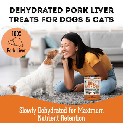 Pork Liver Dehydrated Pet Treats: High-Protein & Omega-3