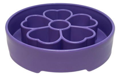 Flower Design eBowl Enrichment Slow Feeder Bowl for Dogs: Flower Bowl - Pink