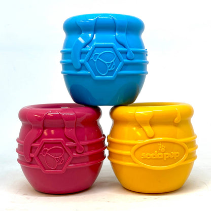 Large PUP-X Honey Pot Treat Dispenser: Pink
