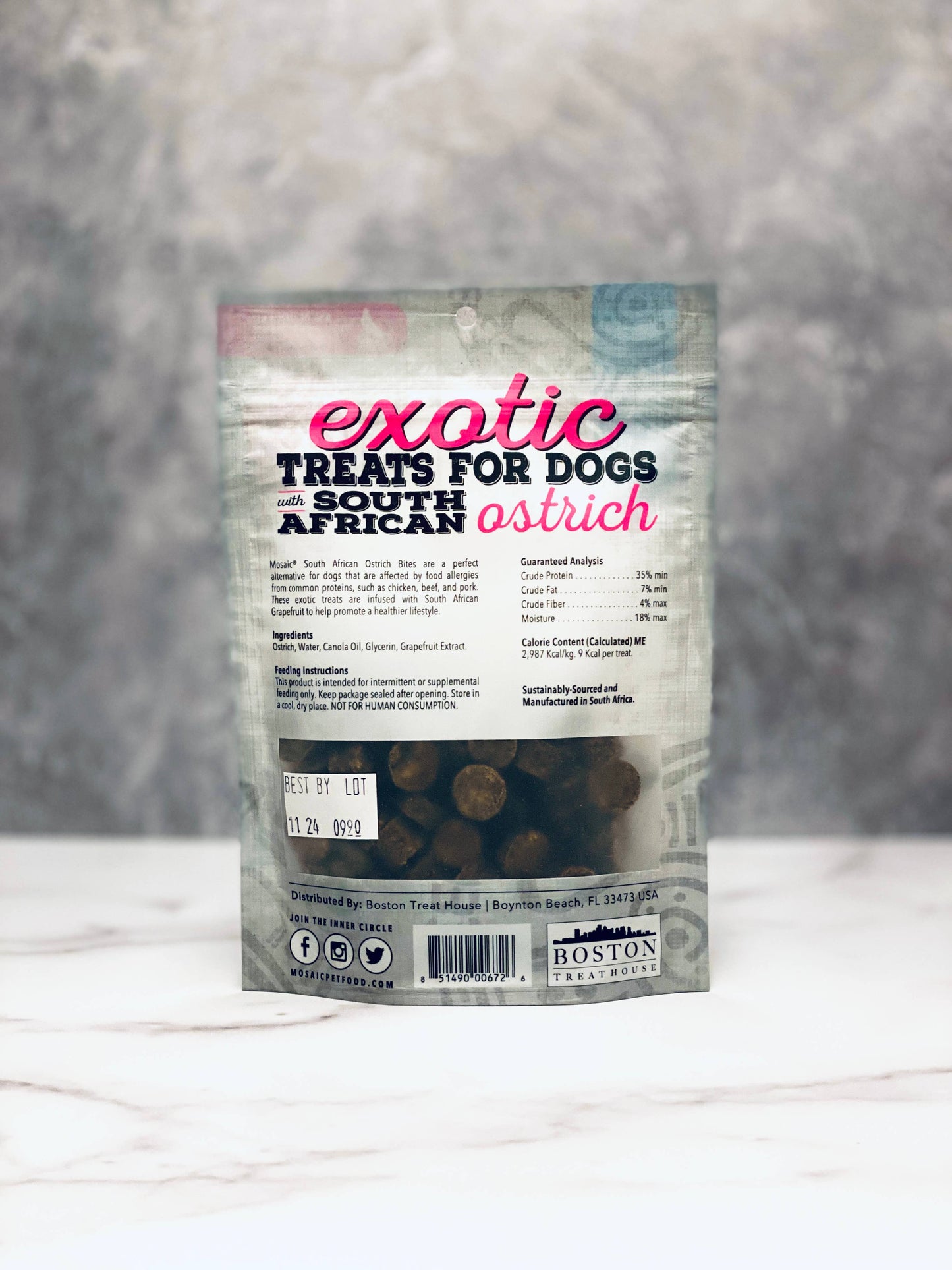 South African Ostrich Bites Infused with Grapefruit, 3 oz