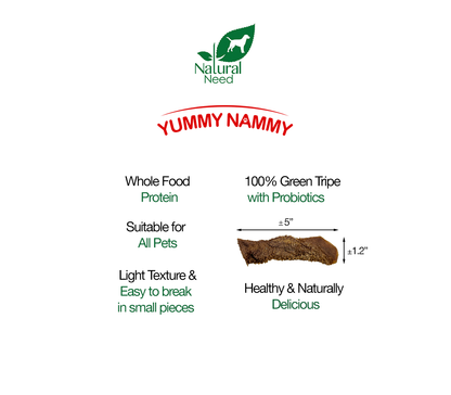 Yummy Nammy- All Natural, Grass-Fed & Free-Range Tripe Treat