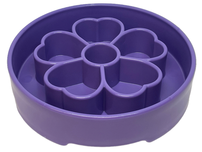 Flower Design eBowl Enrichment Slow Feeder Bowl for Dogs: Flower Bowl - Pink