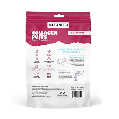 Icelandic+ Beef Collagen Puffs with Cod Skin Treats for Cats: 0.5-oz Bag