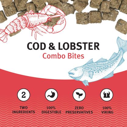 Icelandic+ Cod & Lobster Combo Bites Fish Dog Treat 3.0-oz: Default Title