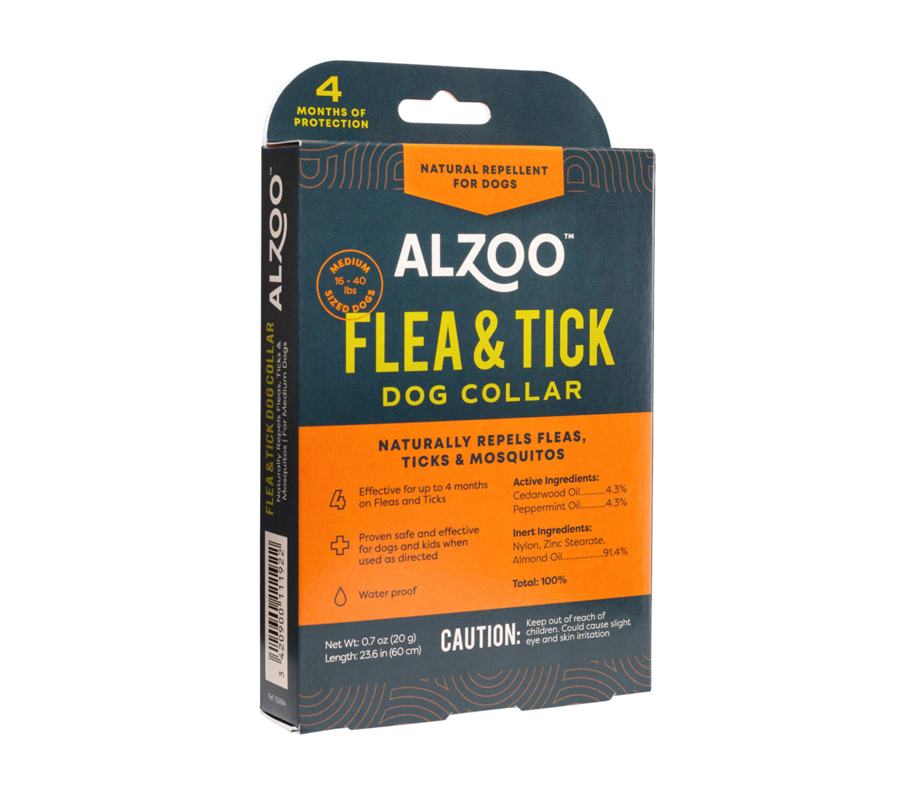 ALZOO™ Plant-Based Repellent Diffusing Dog Collar - Medium