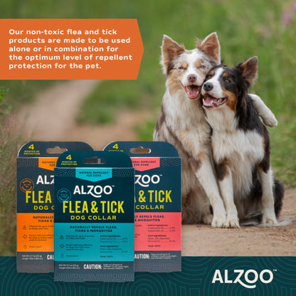 ALZOO™ Plant-Based Repellent Diffusing Dog Collar - Medium