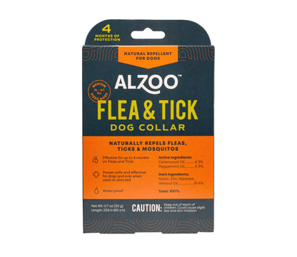 ALZOO™ Plant-Based Repellent Diffusing Dog Collar - Medium